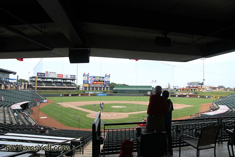 view behind home plate