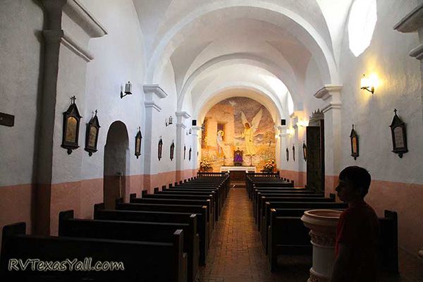 Inside Our Lady of Loreto Chapel