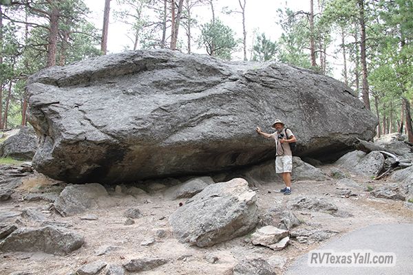 Huge Boulder Off of Devils Tower