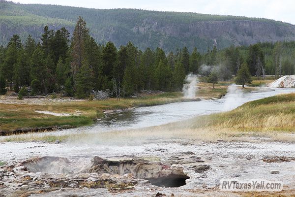 View of the Firehole River