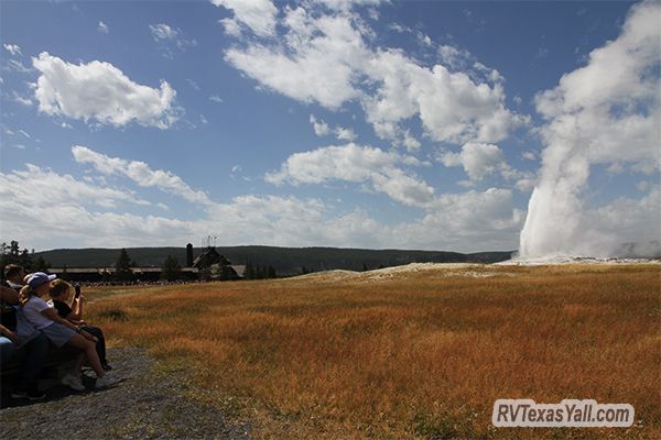 Watching Old Faithful