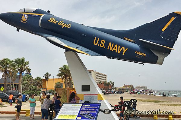 Blue Angels Plane at USS Lexington