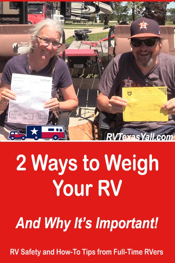 2 Ways To Weigh Your RV And Why It's Important | RV Texas Y'all