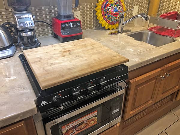 Custom Cutting Board Stove Topper