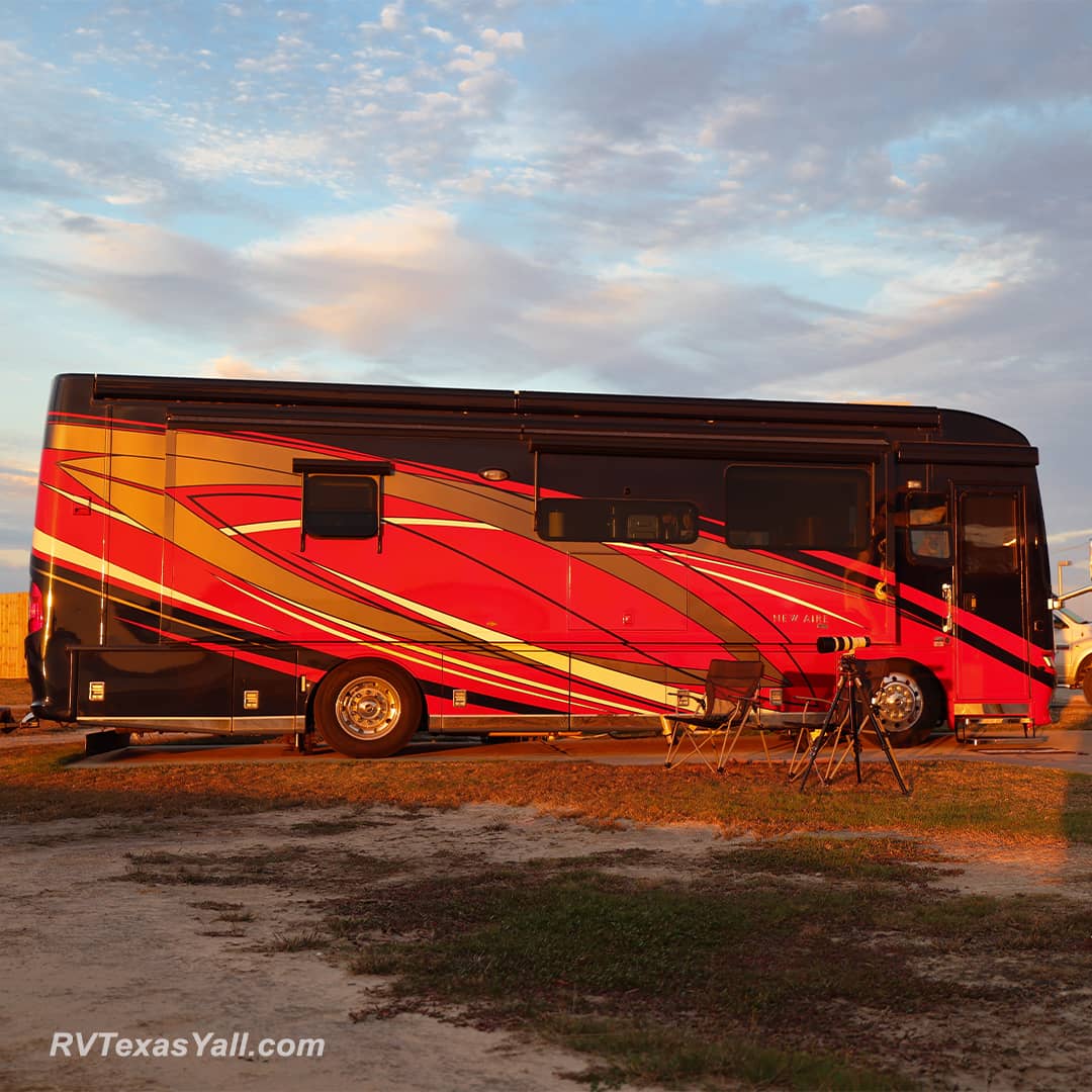 Our RV at Sunset