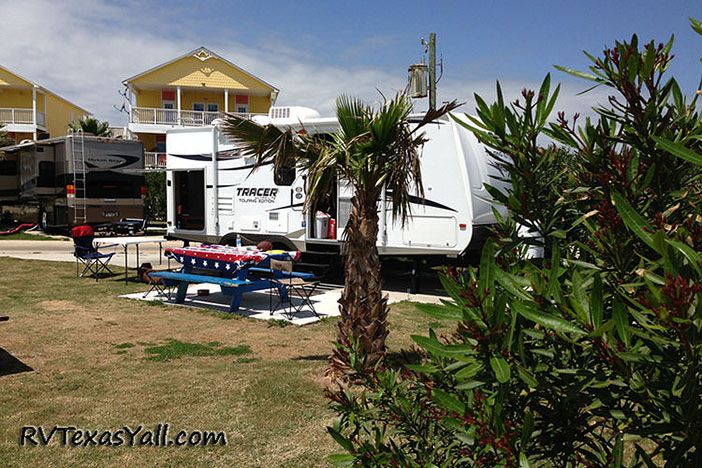 Our Campsite at Jamaica Beach RV Park