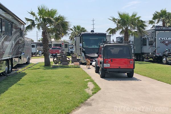 One of Our Many Campsites at Jamaica Beach