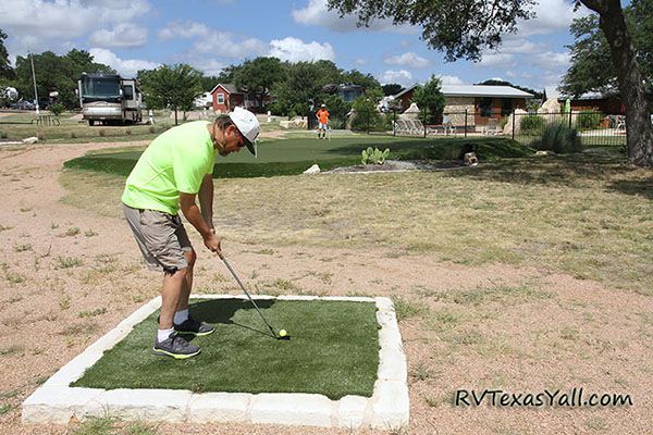 golf chipping/putting area