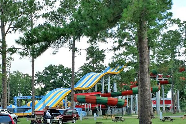 Giant Slide at Lone Star Jellystone Park