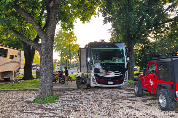 One of Our Campsites at Pecan Park