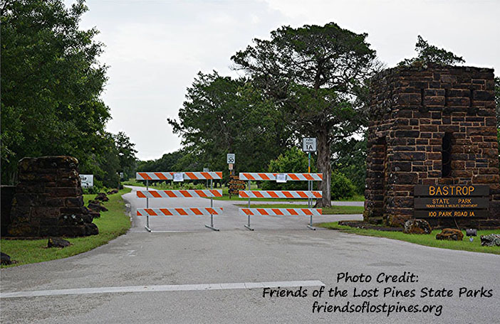 Bastrop State Park Entrance