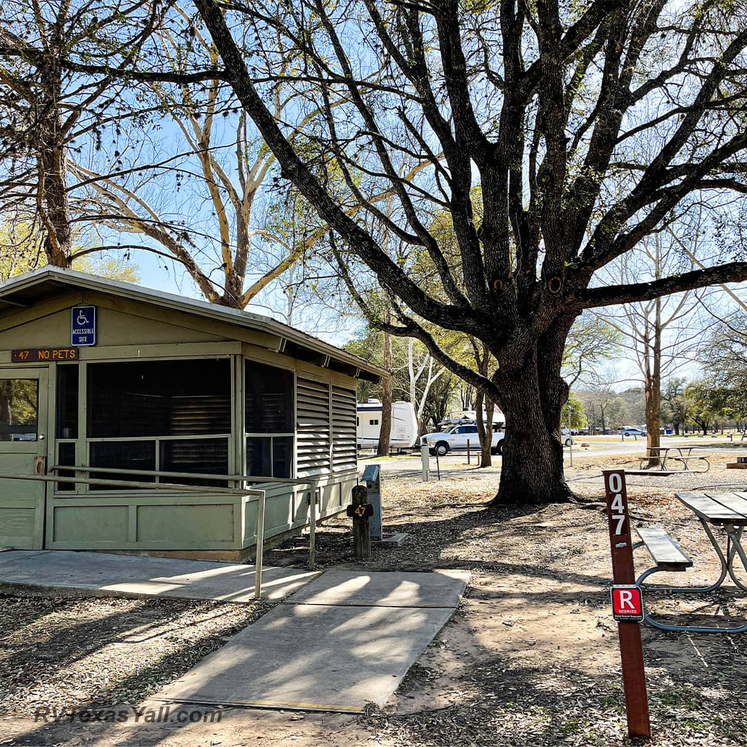 Accessible Shelter at Blanco State Park