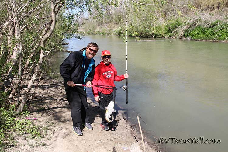 Fishing in the San Antonio River