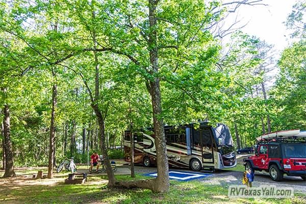 Our Campsite at Martin Creek Lake State Park